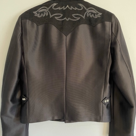 Vintage black western jacket, size 38 - Picture 4 of 6